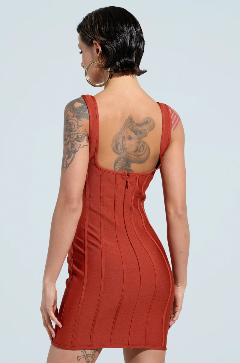 NEVER GOES OUT OF STYLE BANDAGE MINI DRESS - Image 4