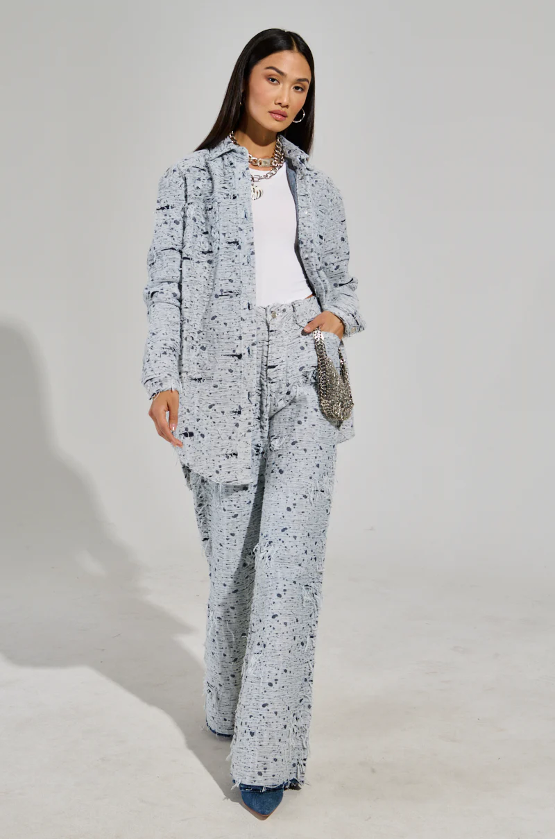NEVER LOSE ME RELAXED DISTRESSED DENIM - Image 5