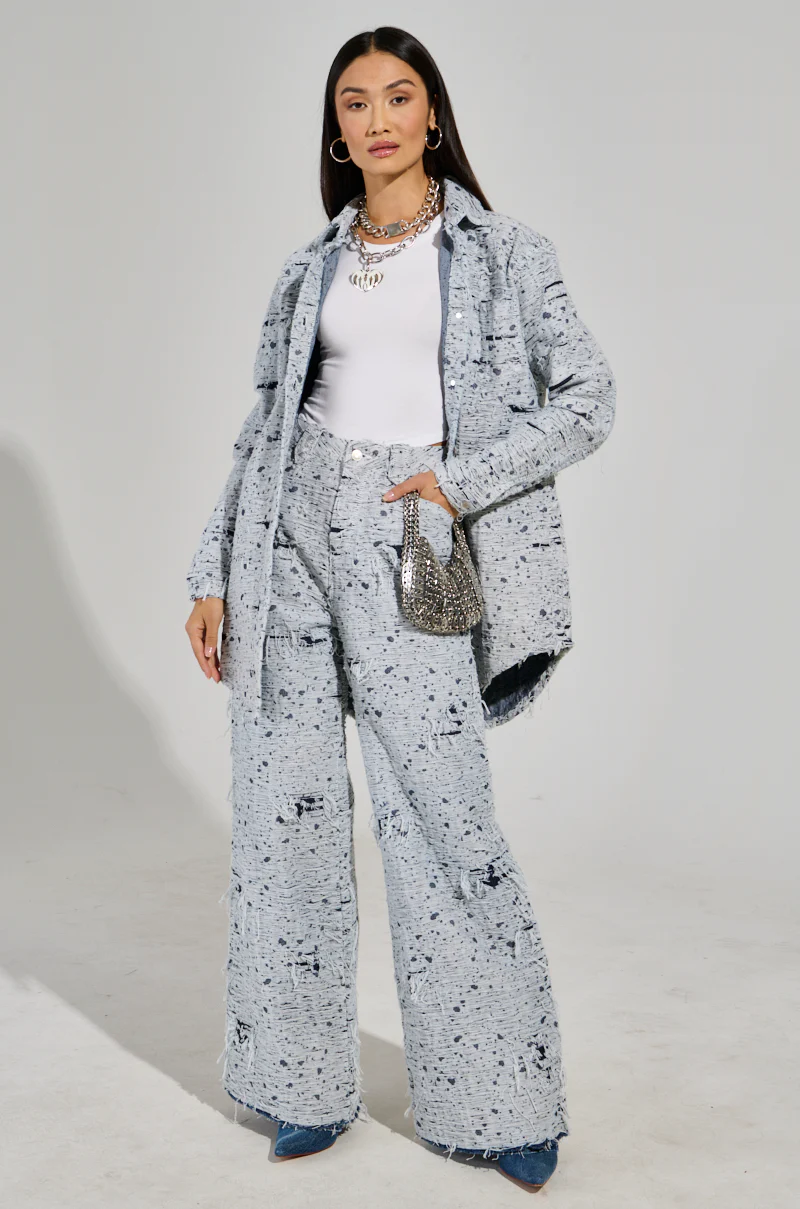 NEVER LOSE ME RELAXED DISTRESSED DENIM - Image 6