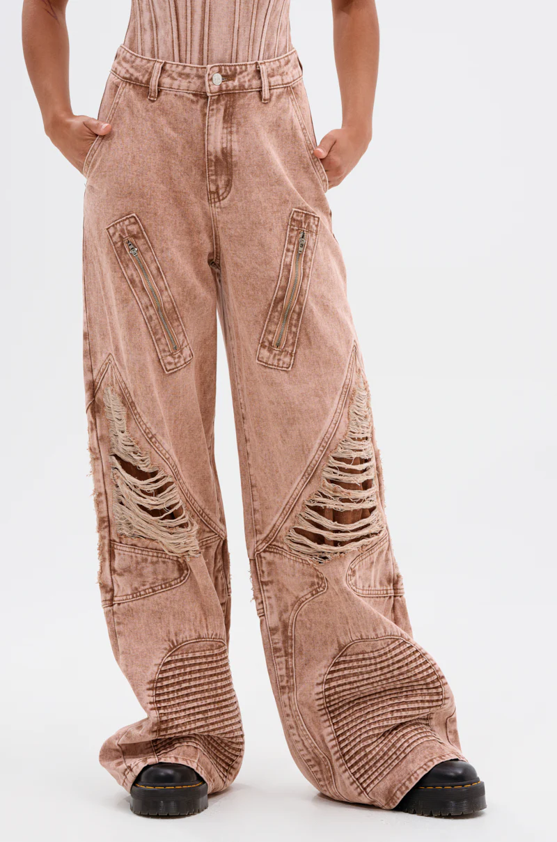 NEW ITEM DISTRESSED DENIM JEAN - Image 3
