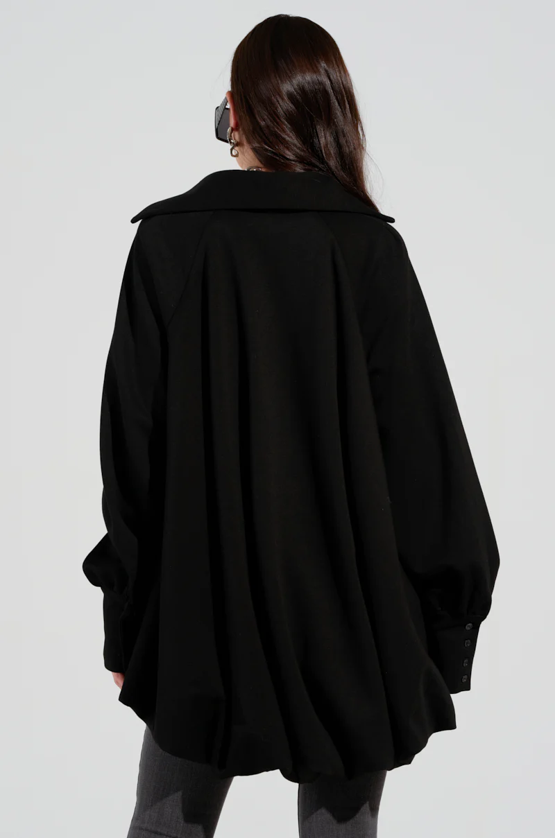 NEW RULES HIGH LOW HEM BLOUSE IN BLACK - Image 5