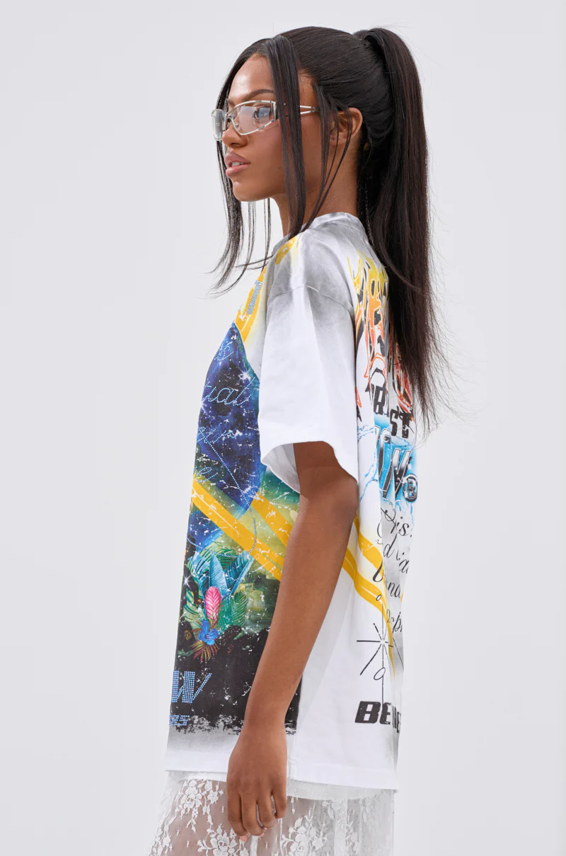NEW WORLD OVERSIZED GRAPHIC TEE - Image 3