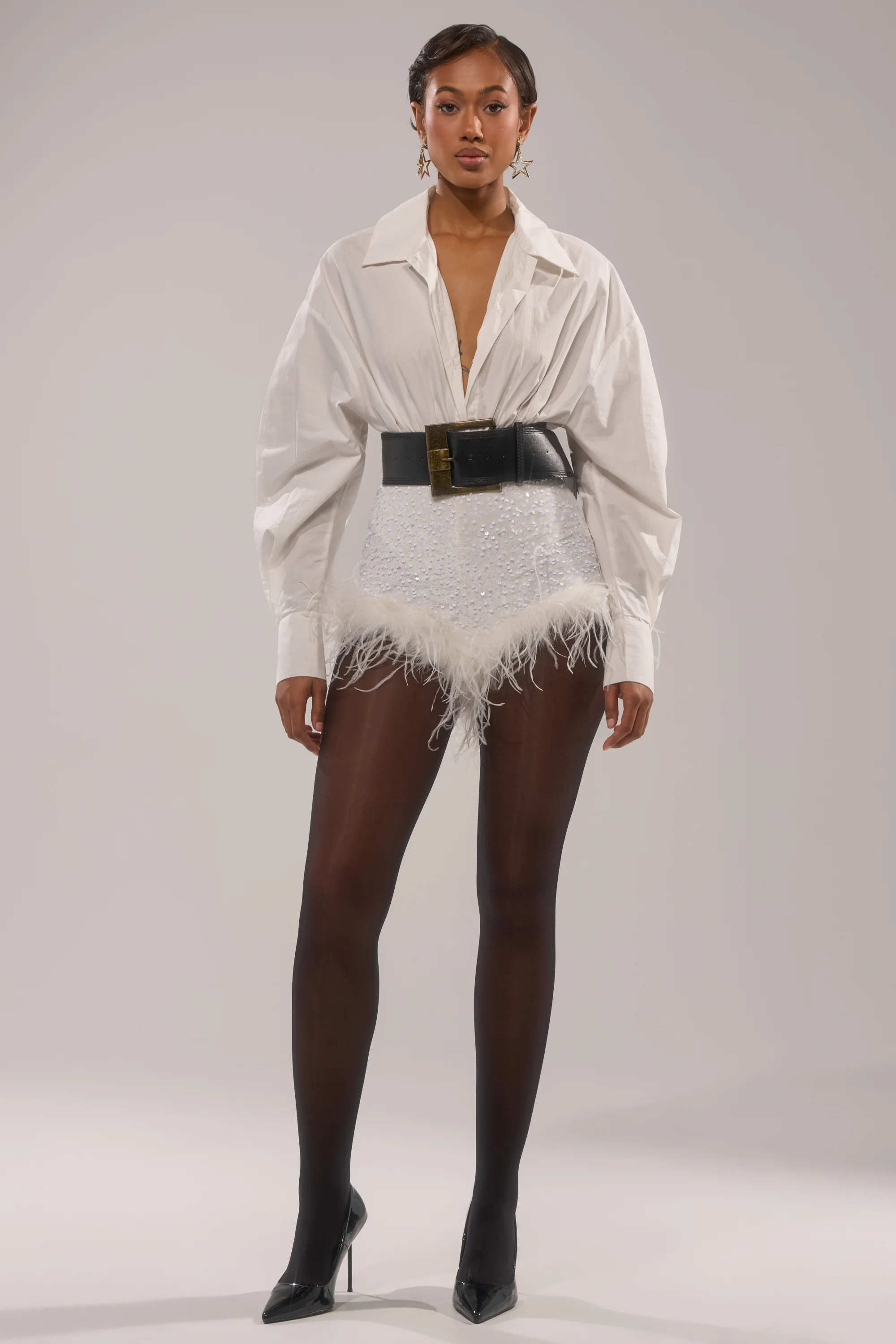 NEW YEAR FEATHER SHORTS - Image 9