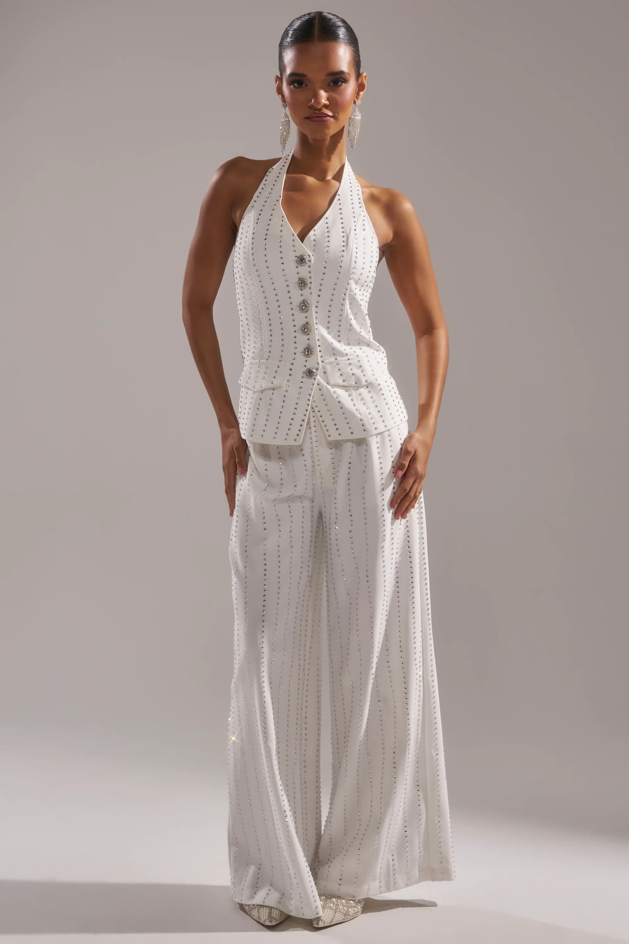NEW YEARS QUEEN VEST IN WHITE - Image 5