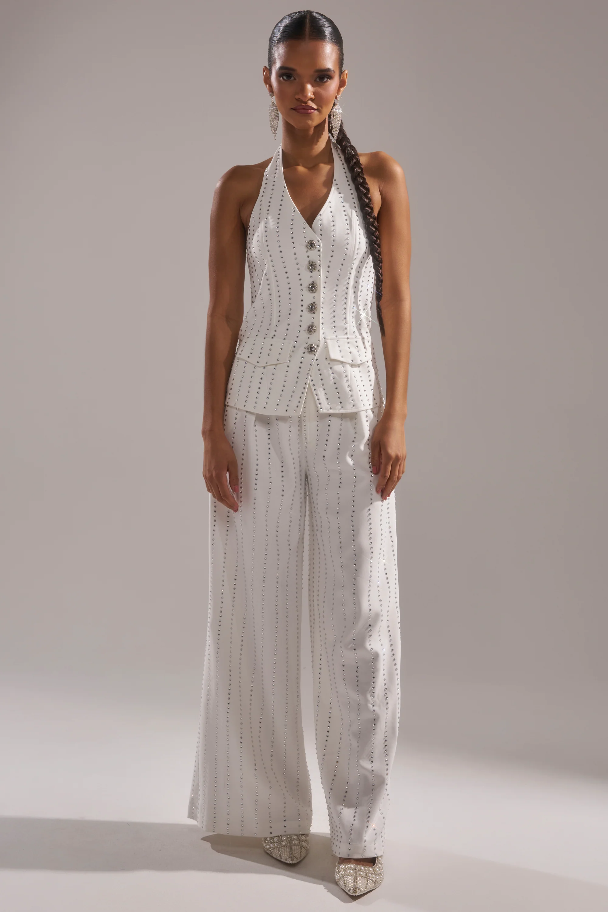 NEW YEARS QUEEN VEST IN WHITE - Image 6