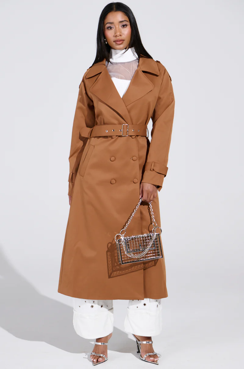 NEW YORK MINUTE TRENCH IN BROWN - Image 4