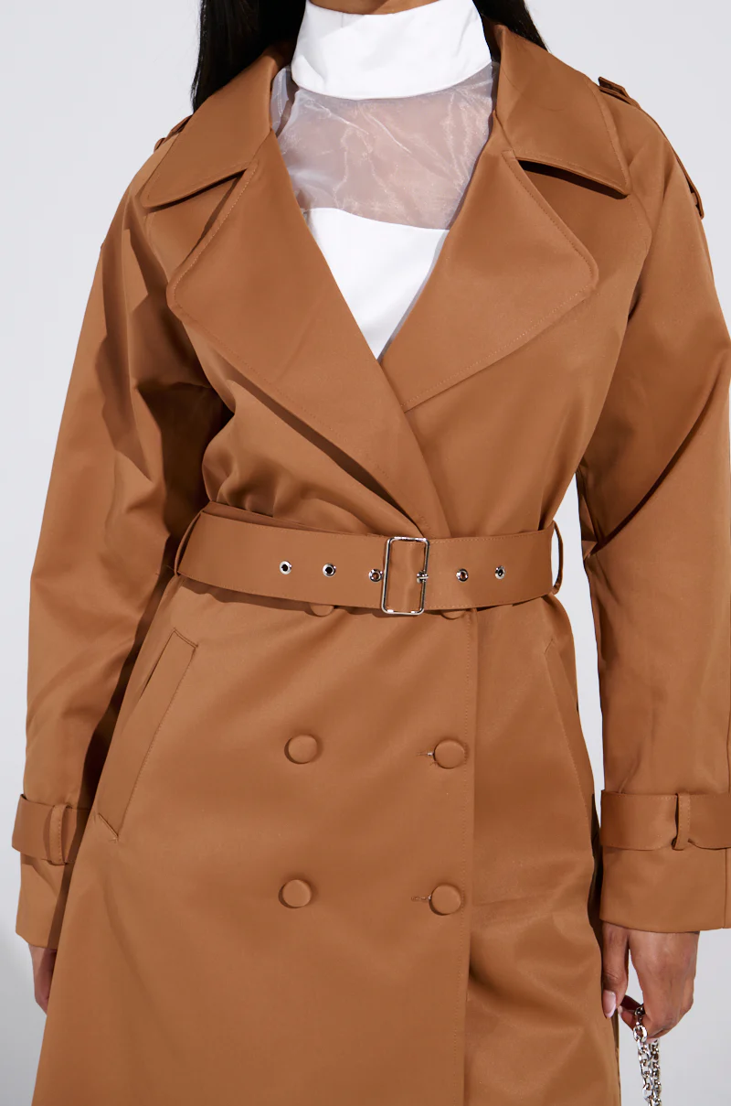 NEW YORK MINUTE TRENCH IN BROWN - Image 8