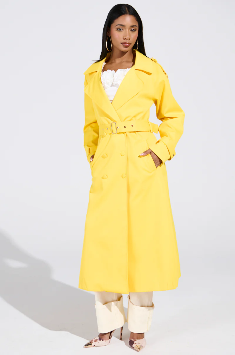 NEW YORK MINUTE TRENCH IN YELLOW