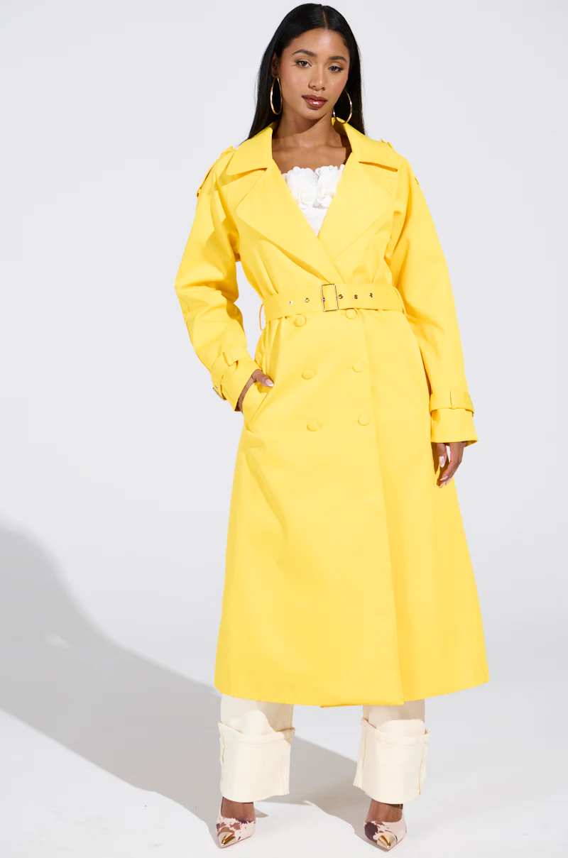 NEW YORK MINUTE TRENCH IN YELLOW - Image 2