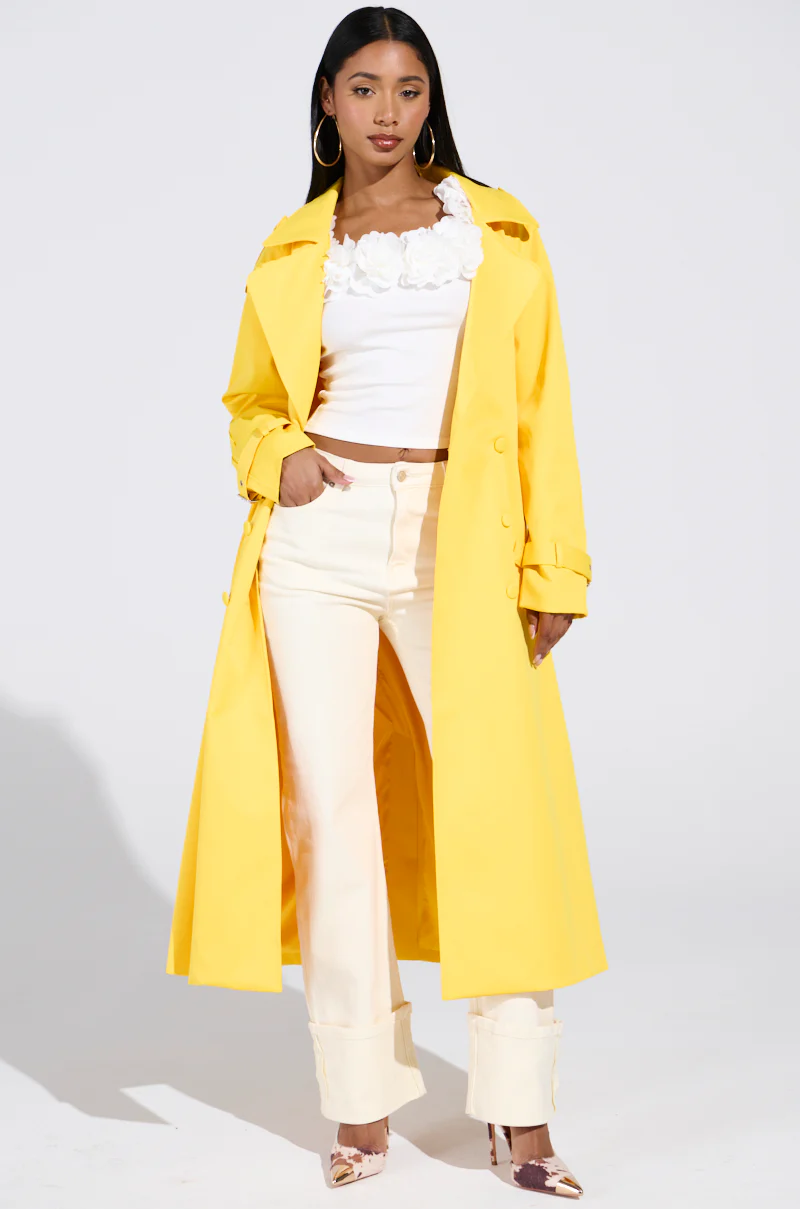 NEW YORK MINUTE TRENCH IN YELLOW - Image 5
