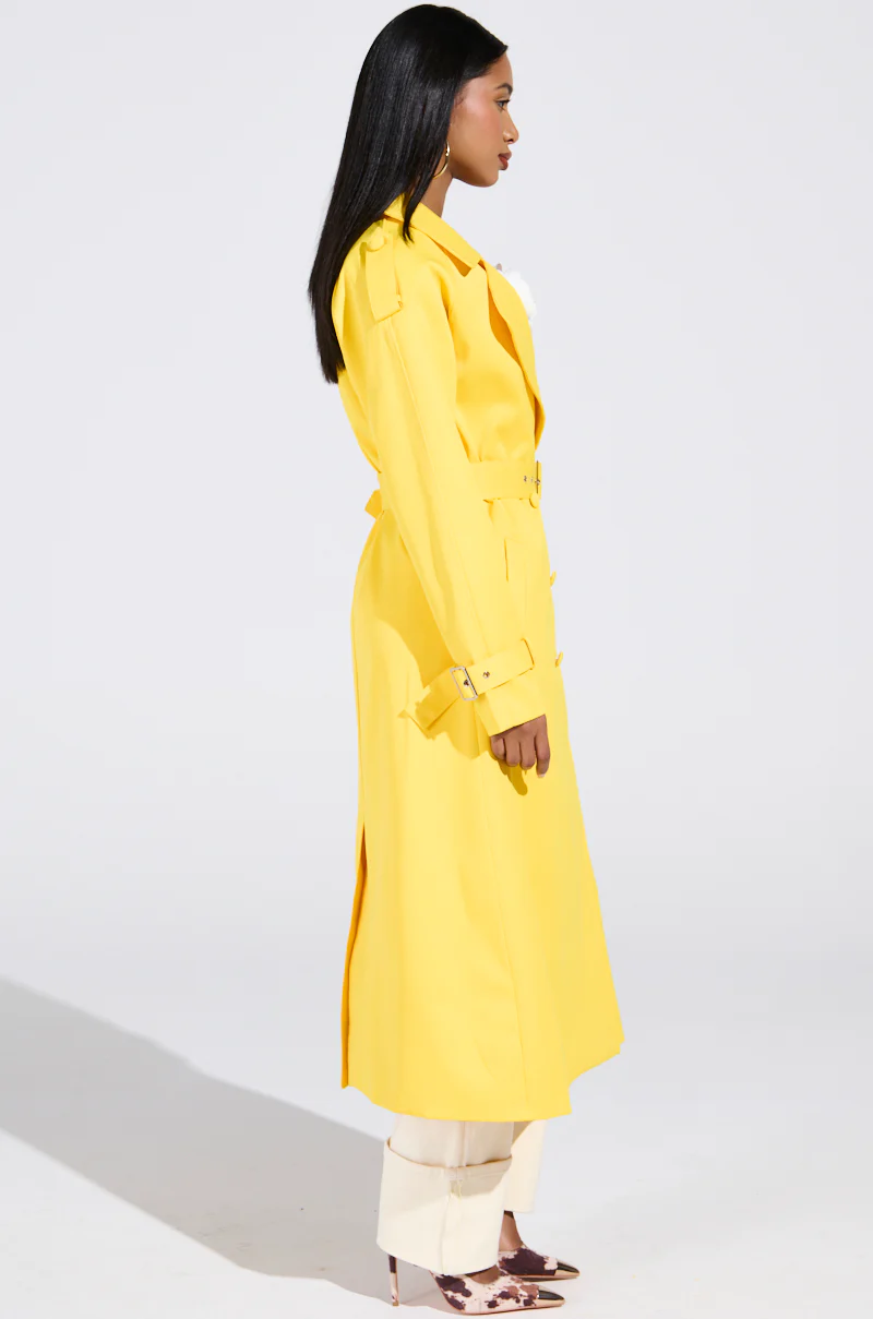 NEW YORK MINUTE TRENCH IN YELLOW - Image 6