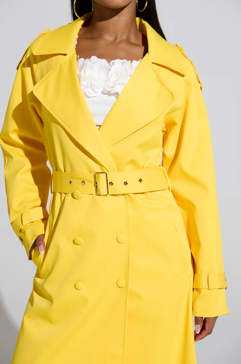 NEW YORK MINUTE TRENCH IN YELLOW - Image 8