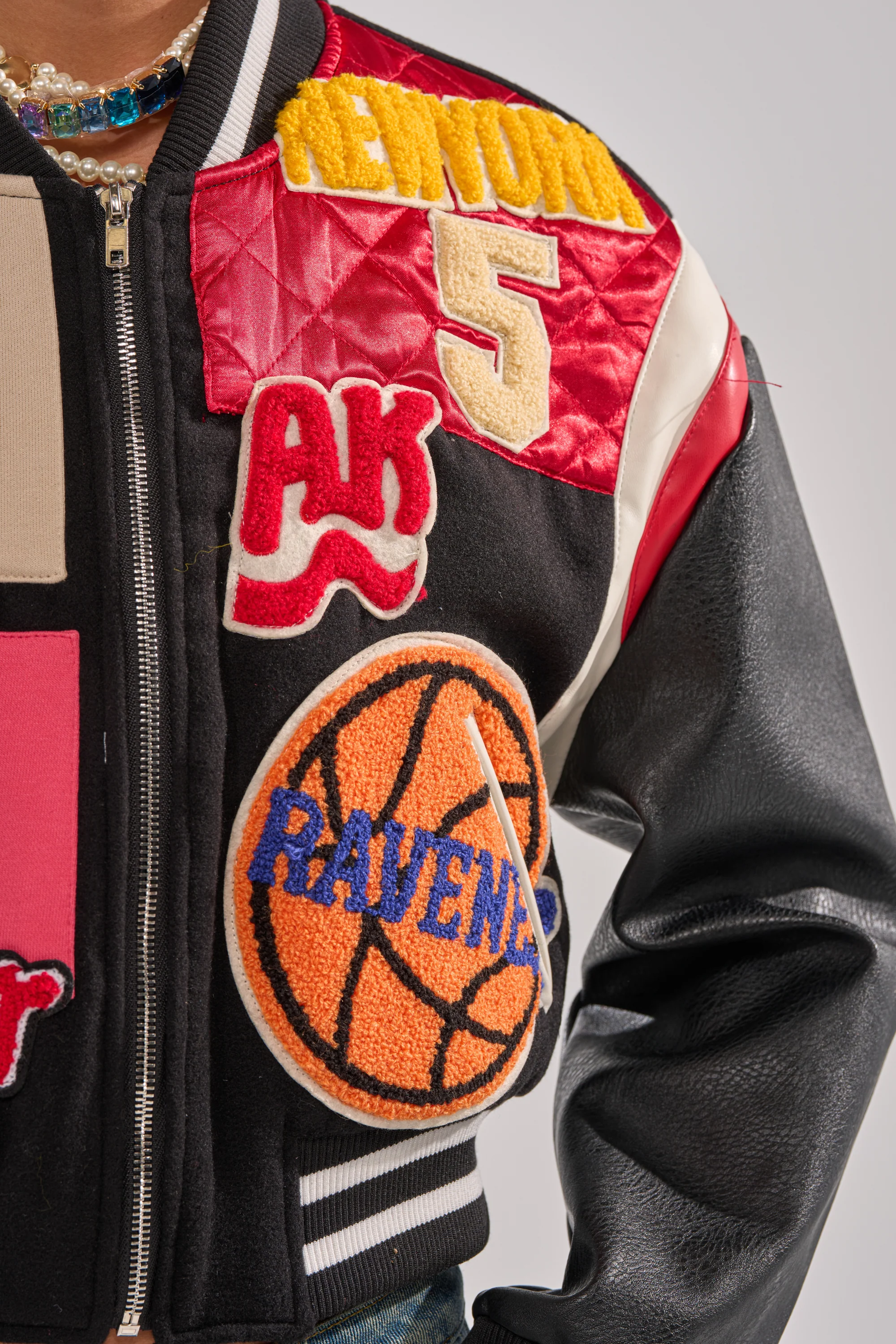 NEW YORK NEW YORK VARSITY BOMBER - Image 11