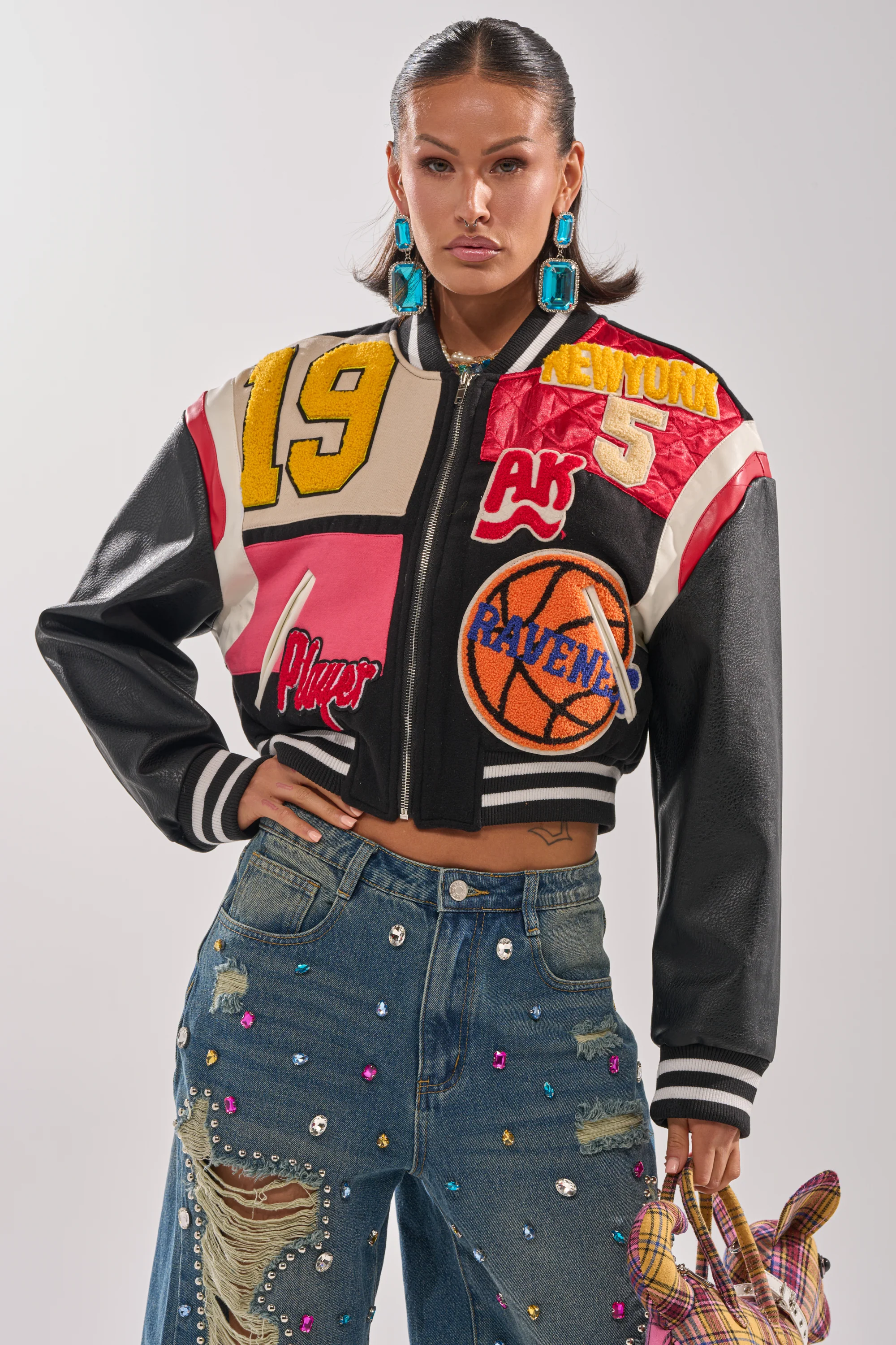 NEW YORK NEW YORK VARSITY BOMBER - Image 4