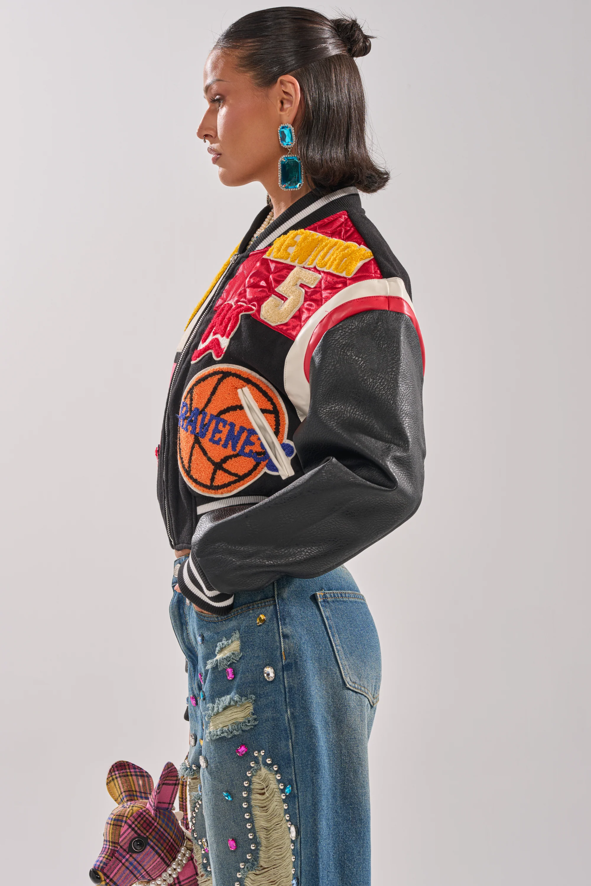 NEW YORK NEW YORK VARSITY BOMBER - Image 6