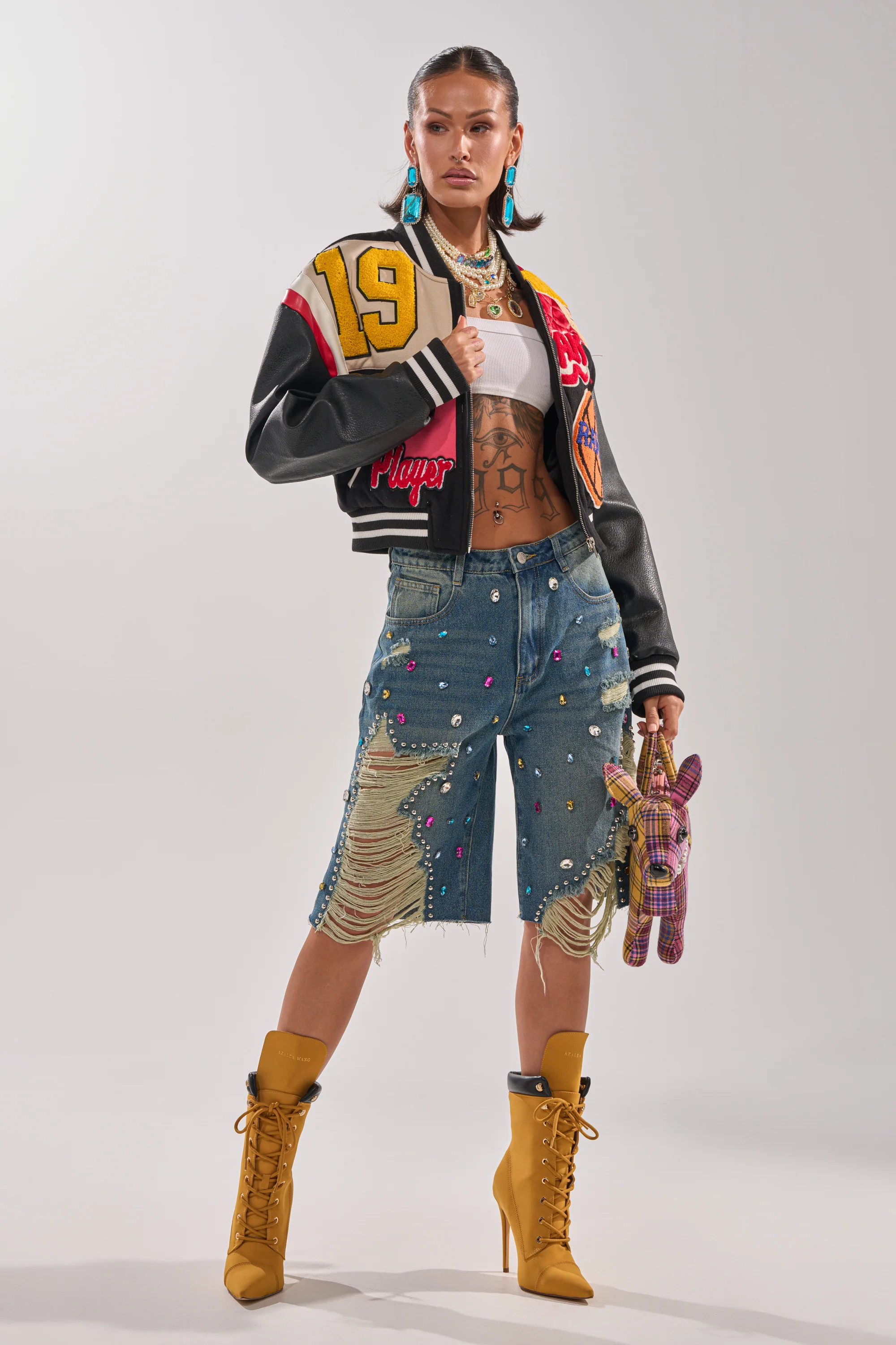 NEW YORK NEW YORK VARSITY BOMBER - Image 8