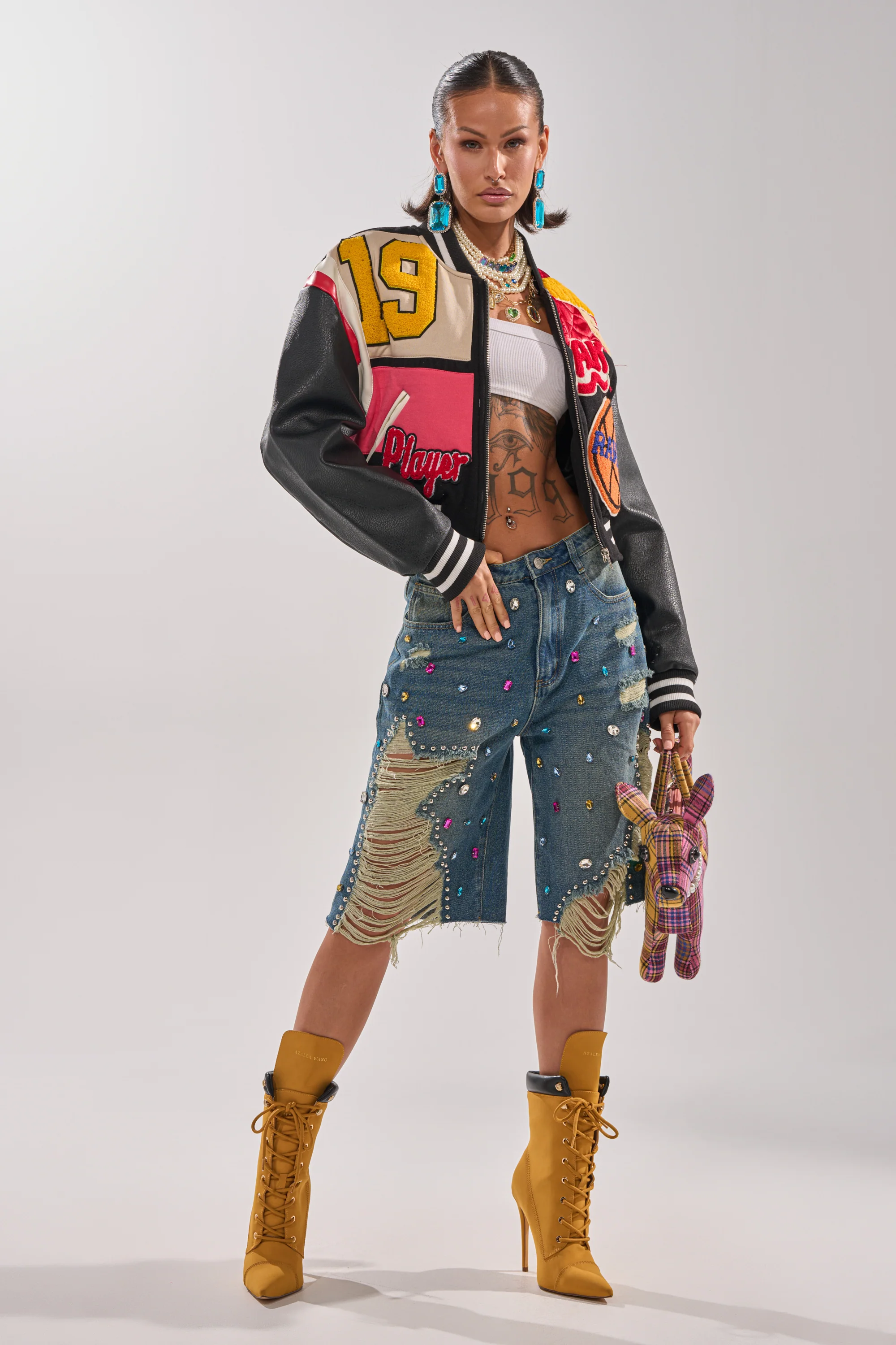 NEW YORK NEW YORK VARSITY BOMBER - Image 9