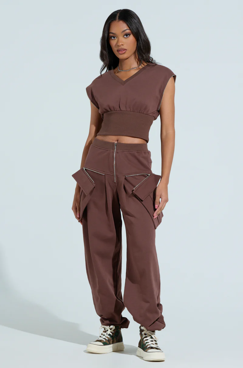 NIA CORSETED ZIPPERED LONGSLEEVE SWEATSHIRT - Image 10
