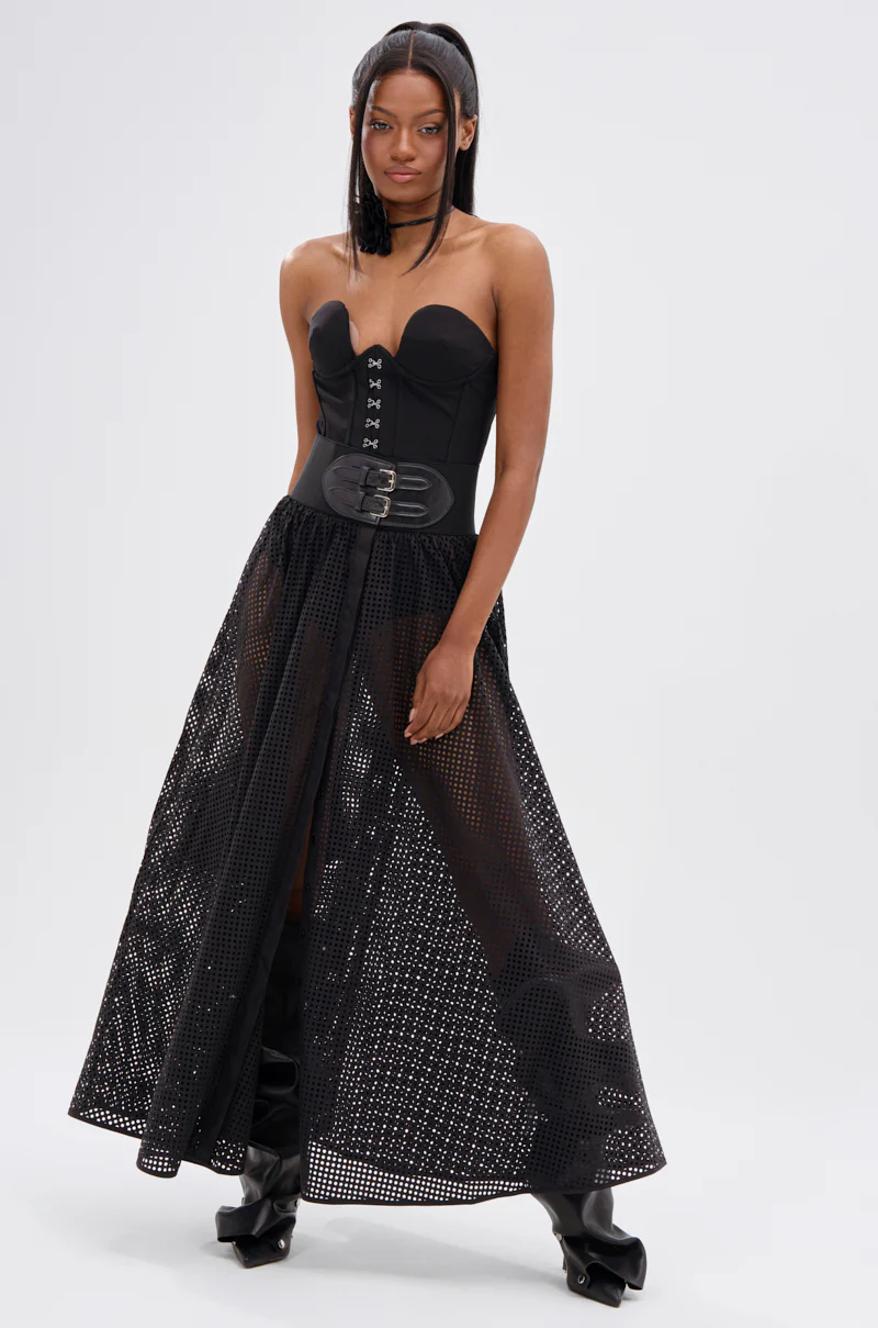 NICOLE BELTED MAXI SKIRT - Image 10