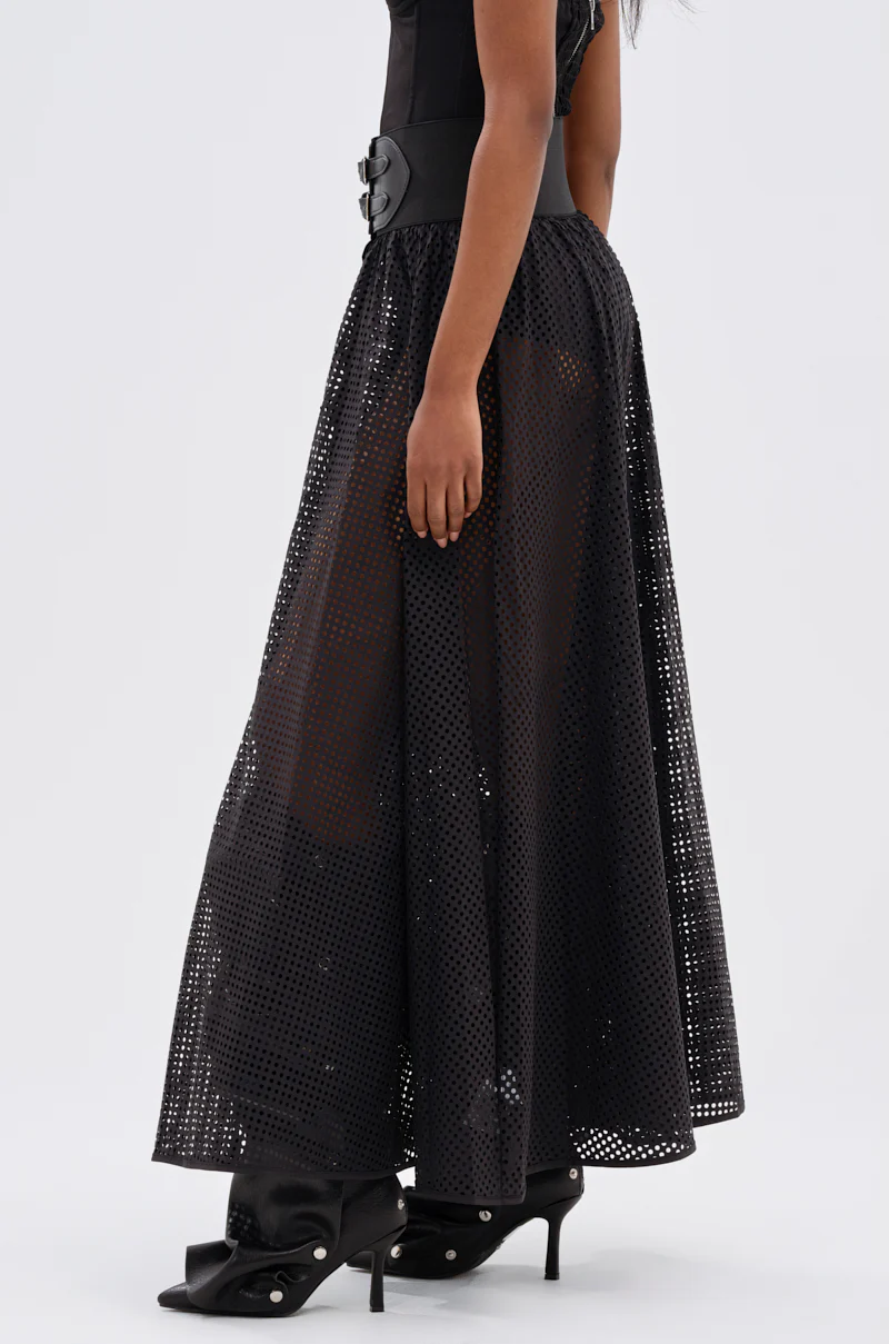 NICOLE BELTED MAXI SKIRT - Image 6