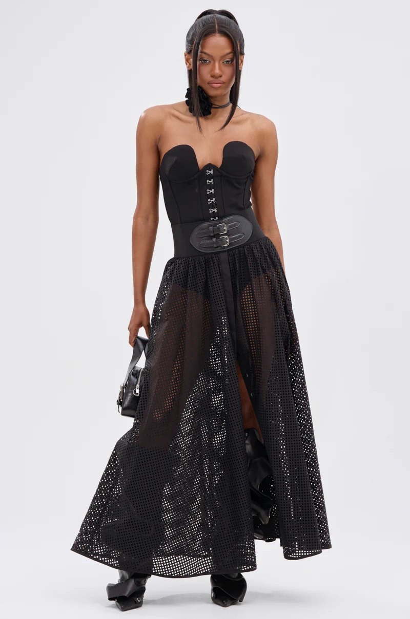 NICOLE BELTED MAXI SKIRT - Image 8