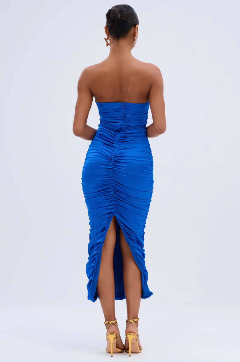 NICOLE SATIN MIDI DRESS - Image 3