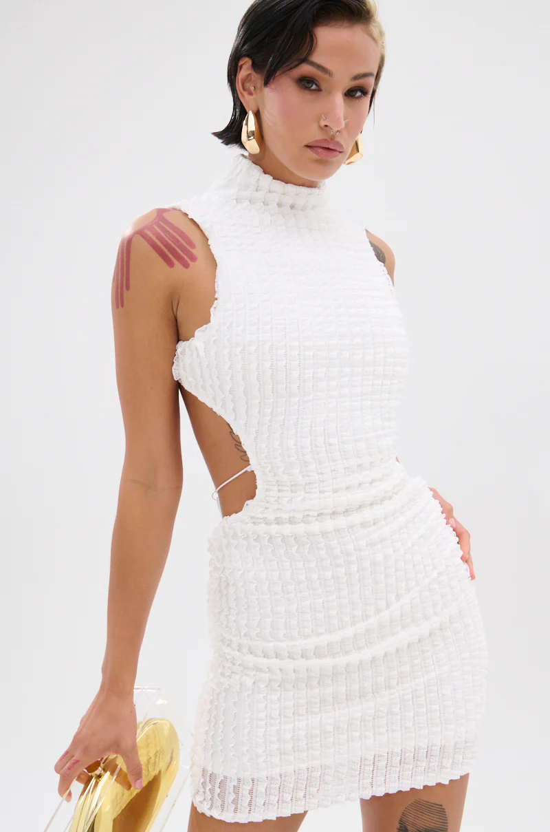 NIGHT ON THE TOWN STRAPPY MINI DRESS - Image 2