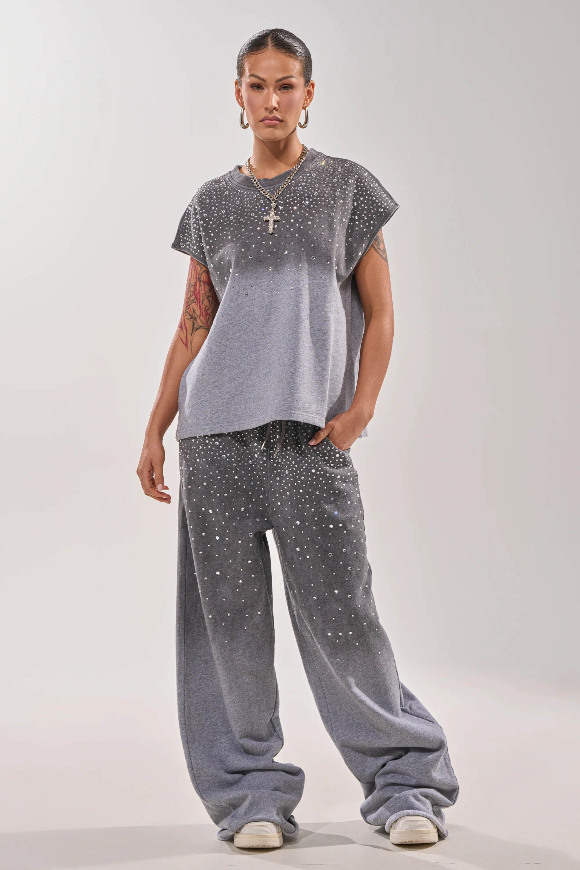 NIGHT SKY RHINESTONE JOGGER