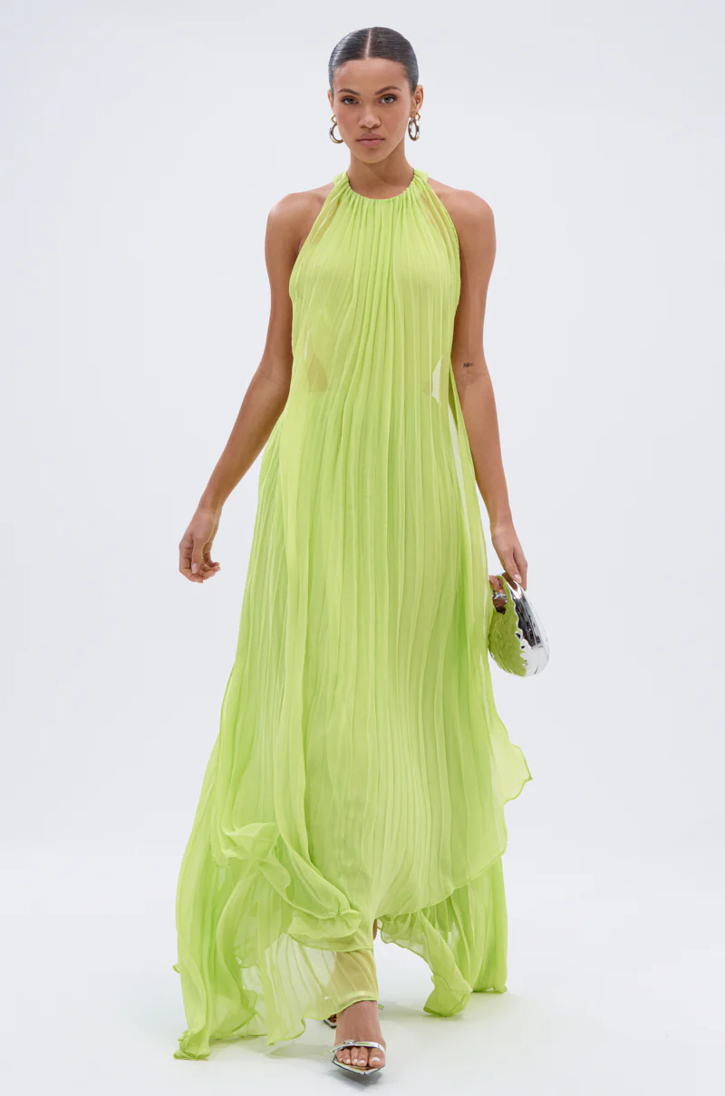 NIXEN MAXI DRESS WITH CHIFFON OVERLAY - Image 2