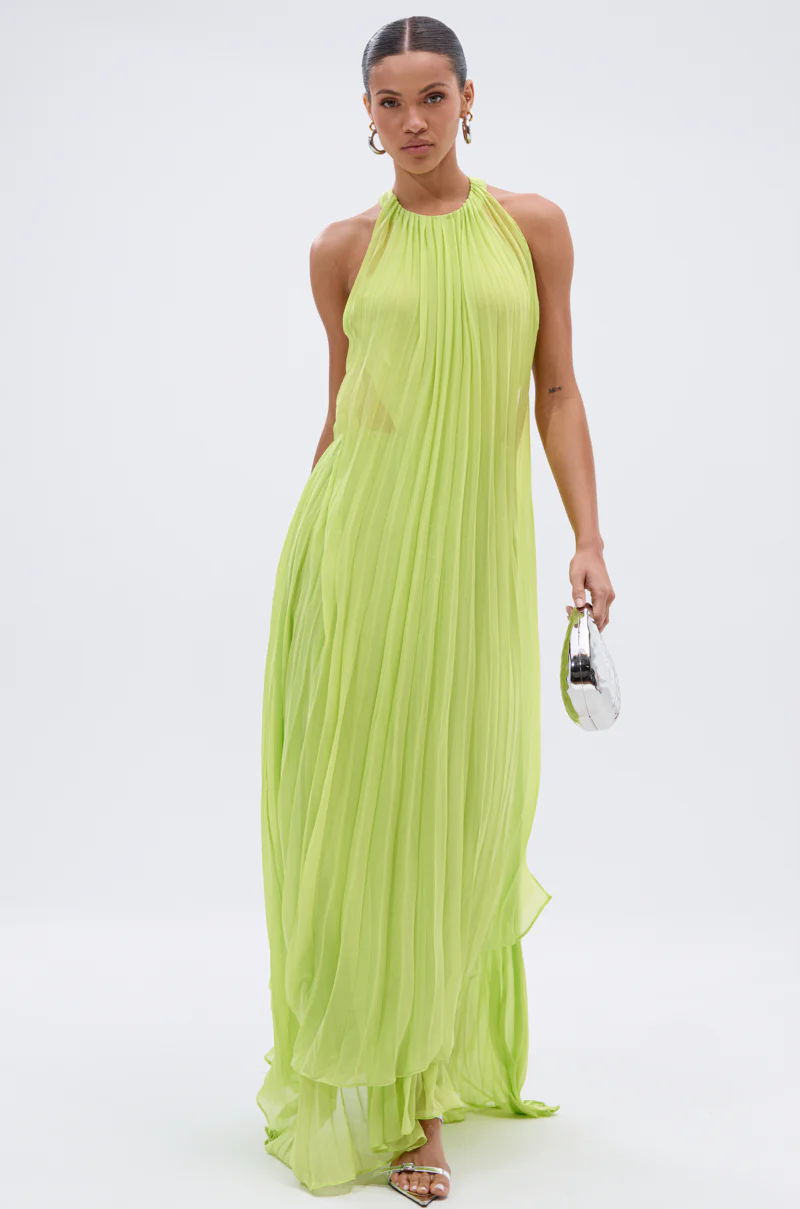NIXEN MAXI DRESS WITH CHIFFON OVERLAY - Image 4