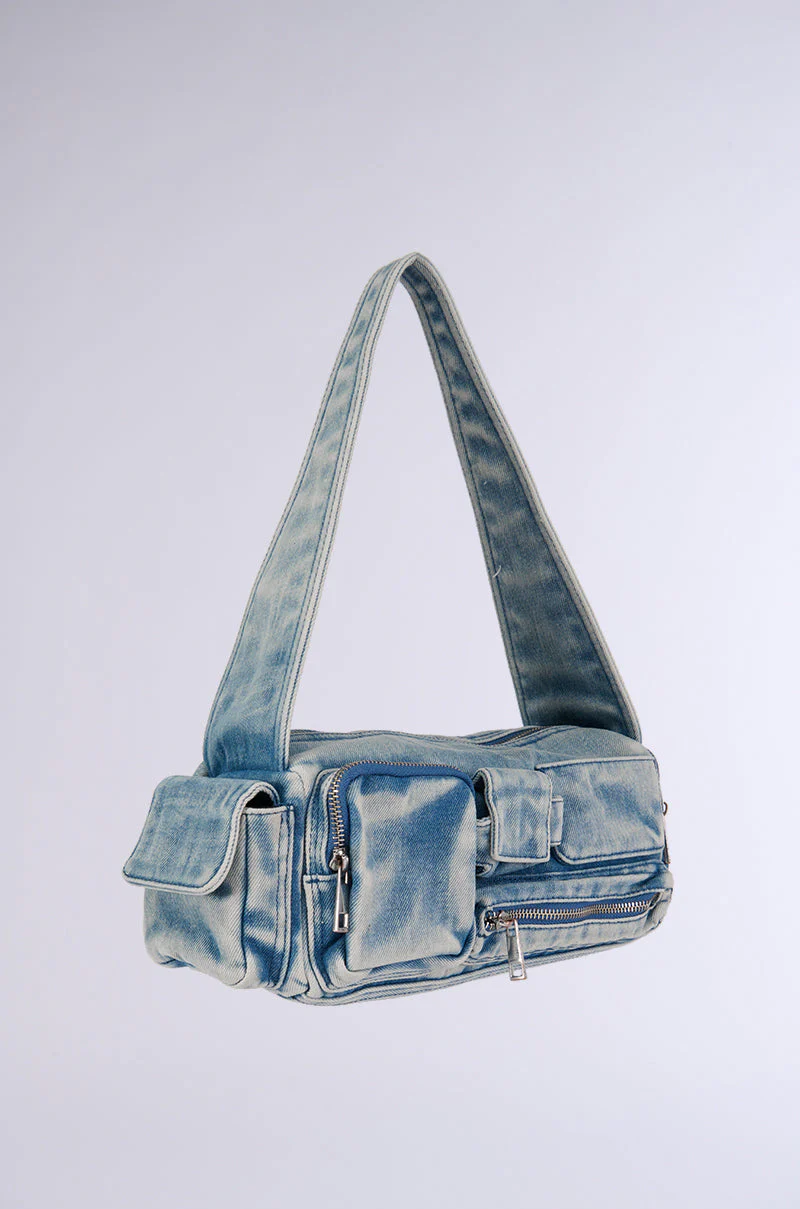 NO BLUES DENIM CARGO PURSE - Image 2