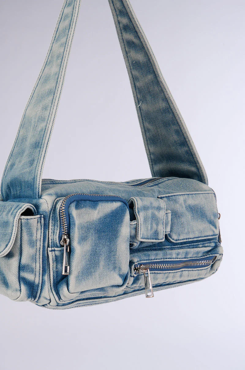 NO BLUES DENIM CARGO PURSE - Image 6