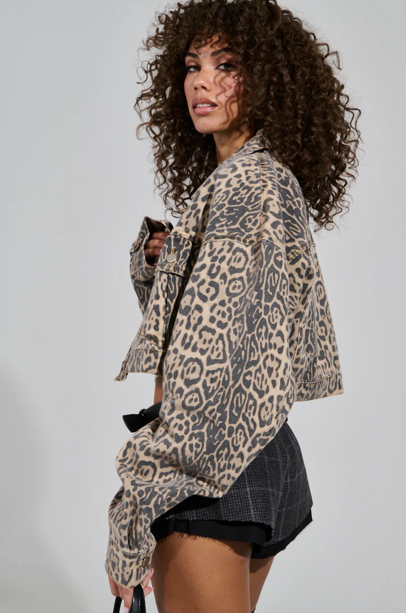 NO CHEATING PRINTED DENIM JACKET - Image 2