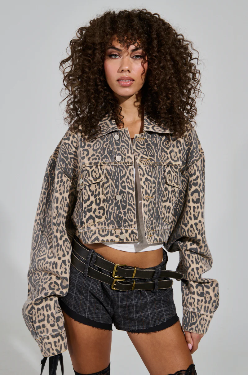 NO CHEATING PRINTED DENIM JACKET - Image 3