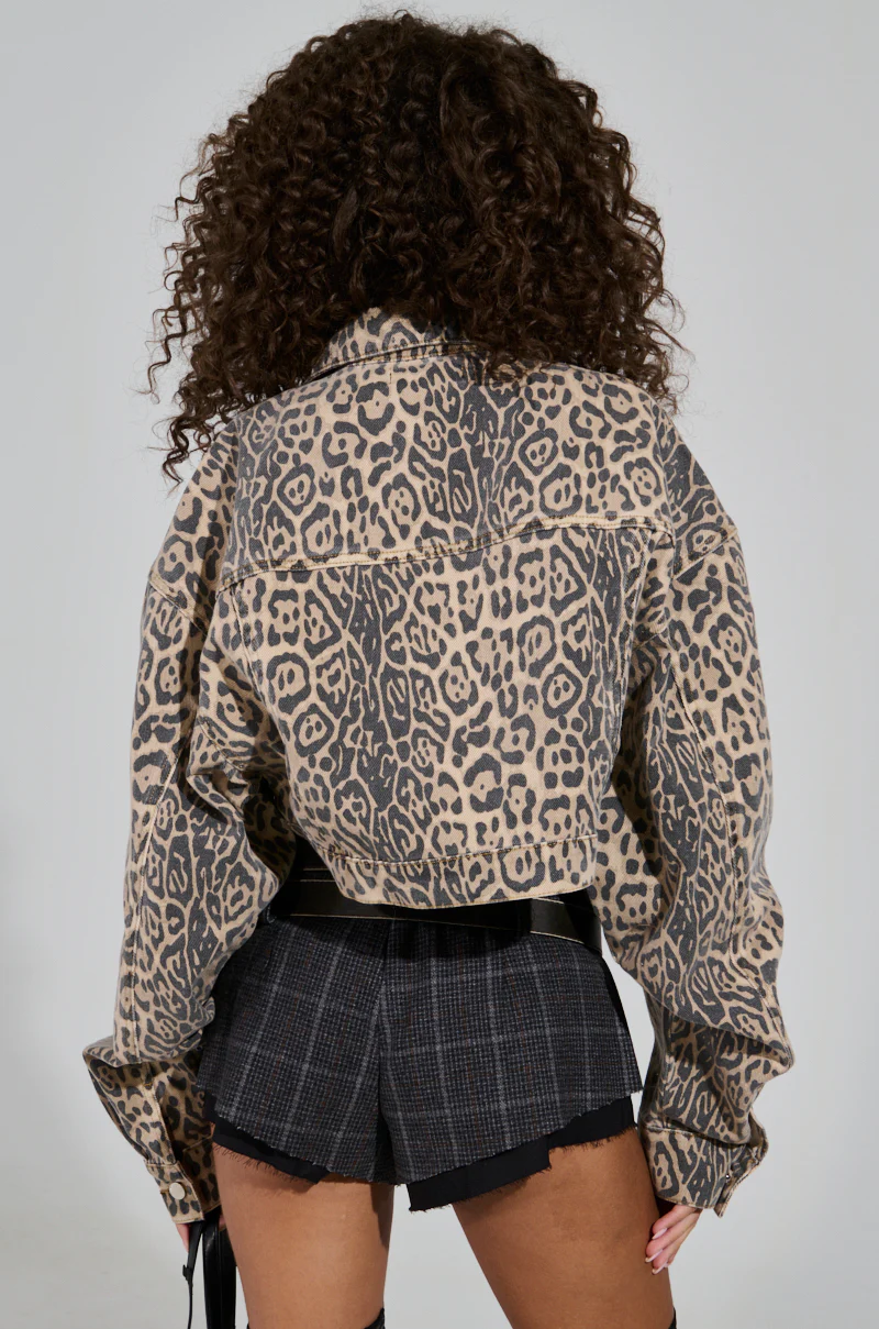 NO CHEATING PRINTED DENIM JACKET - Image 5