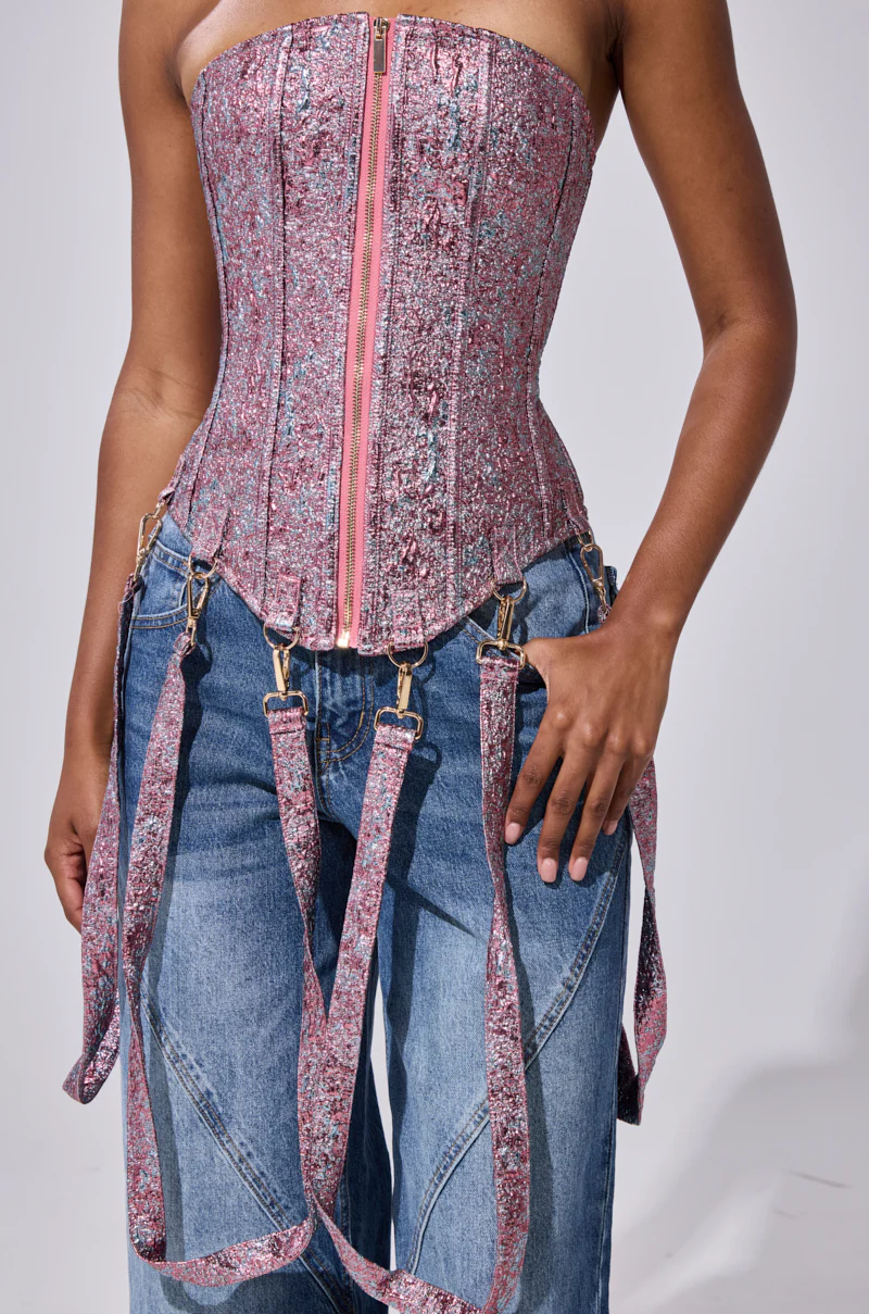 NO COMPETITION BROCADE CORSET - Image 10
