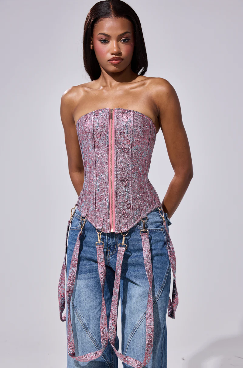 NO COMPETITION BROCADE CORSET - Image 3