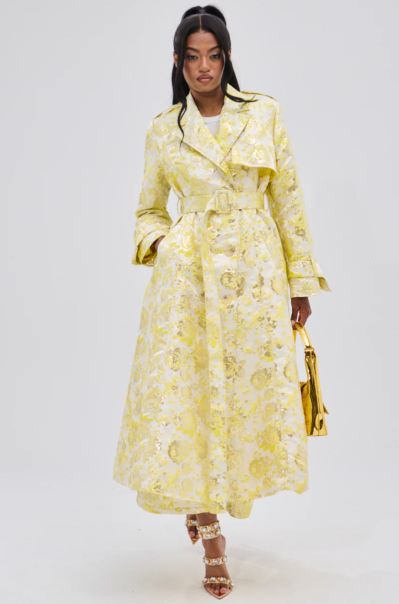 NO EXPECTATIONS BROCADE TRENCH - Image 8