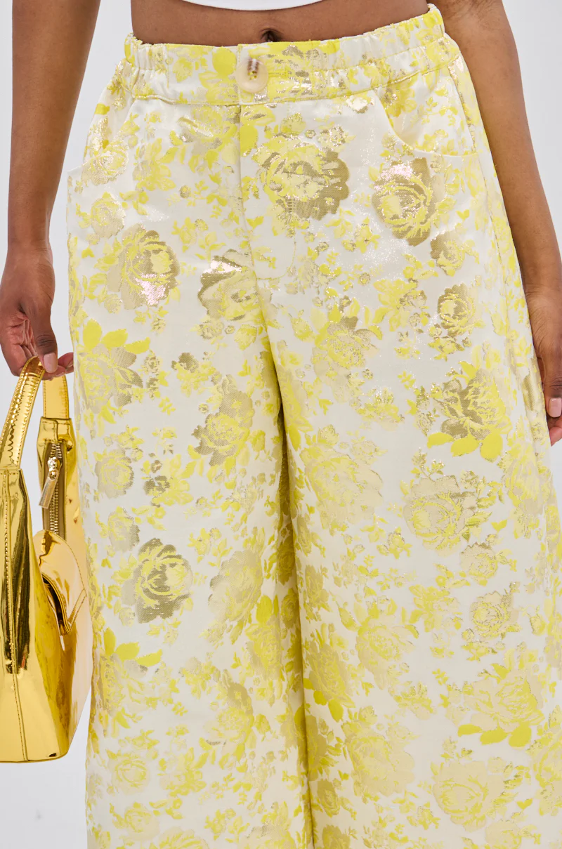 NO EXPECTATIONS CROPPED BROCADE PANTS - Image 11
