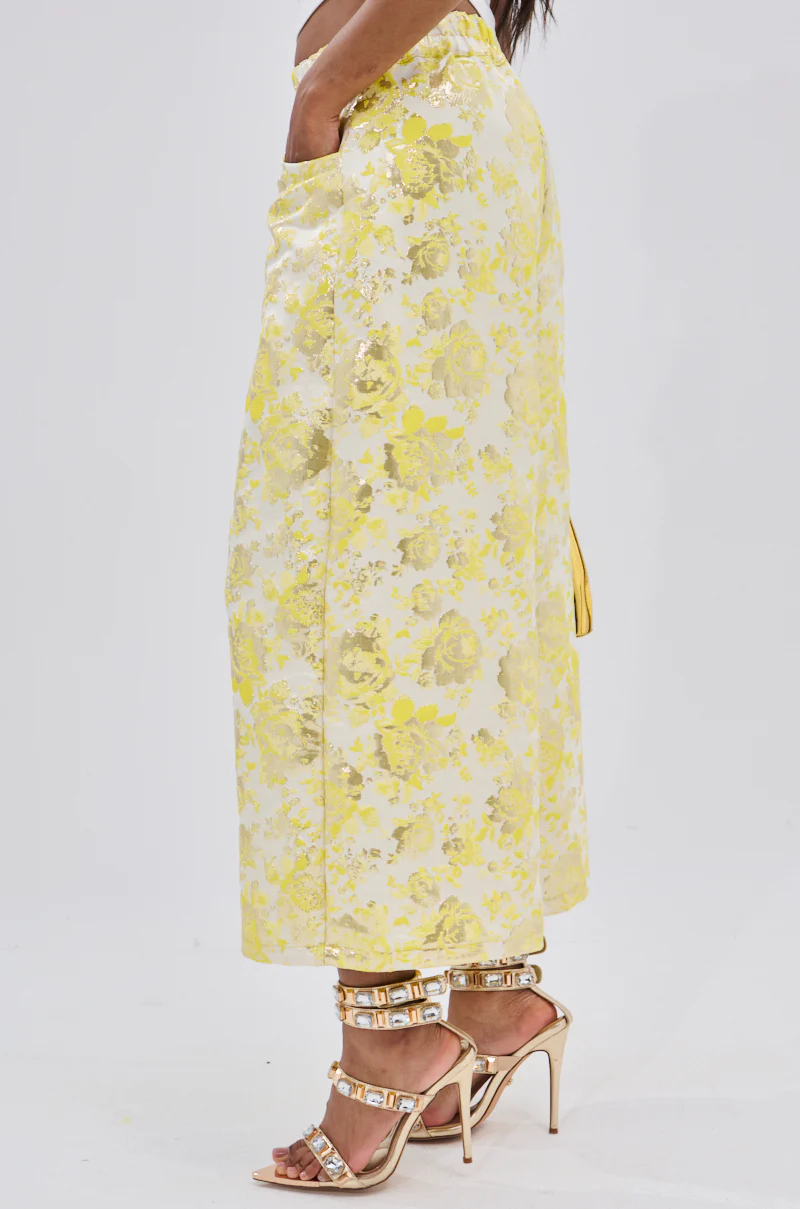 NO EXPECTATIONS CROPPED BROCADE PANTS - Image 5