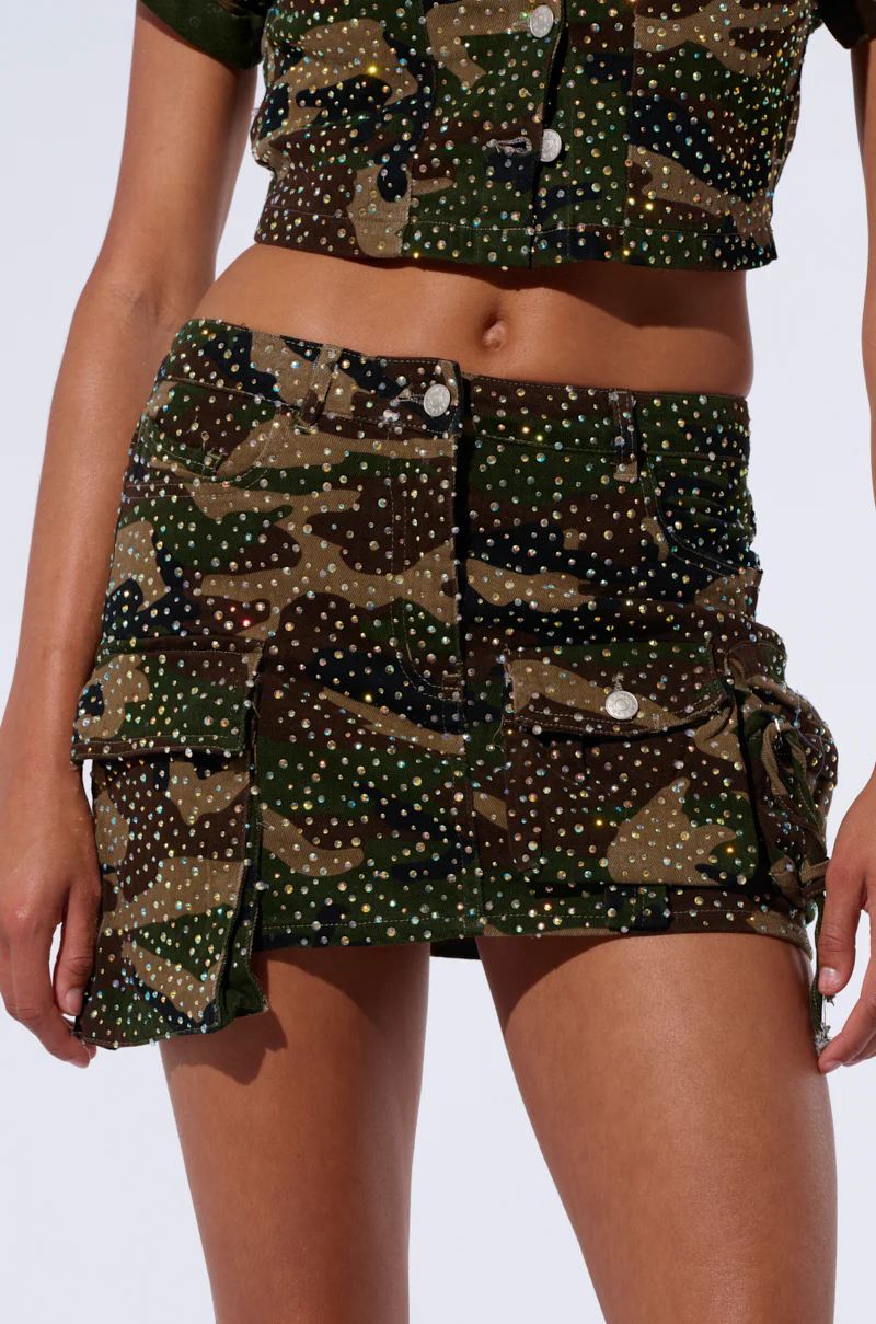 NO MERCY CAMO MINI SKIRT - Image 6