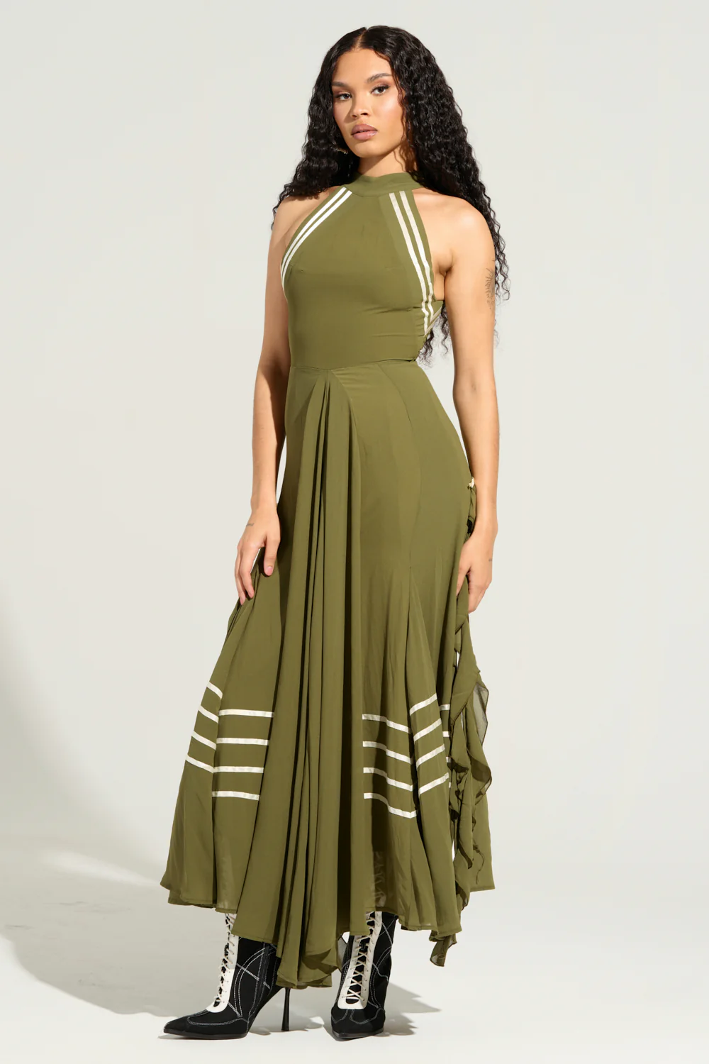 NO RISK NO FUN CHIFFON MAXI DRESS - Image 2