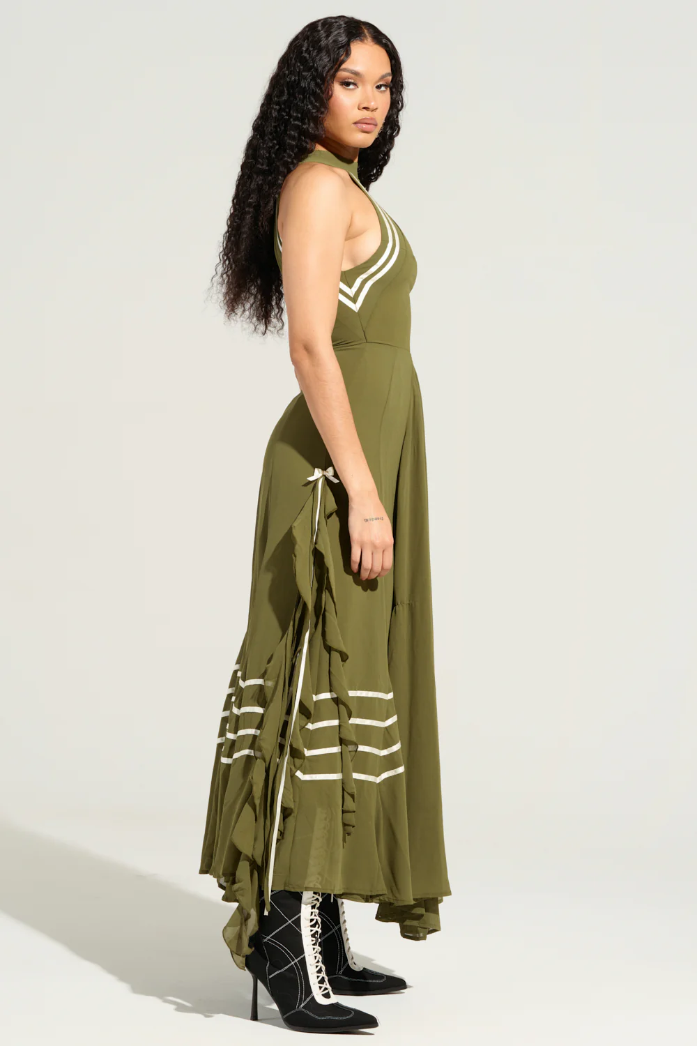 NO RISK NO FUN CHIFFON MAXI DRESS - Image 4