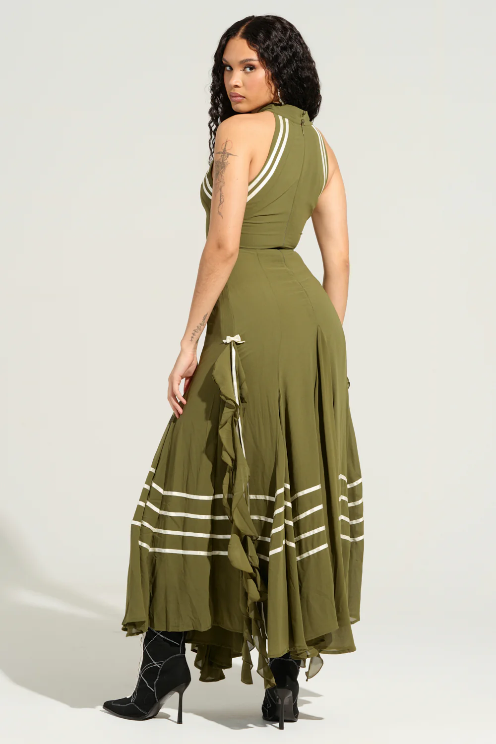 NO RISK NO FUN CHIFFON MAXI DRESS - Image 5