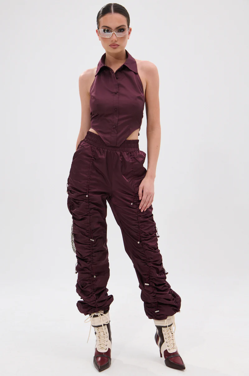 NO TIME FOR GAMES CROPPED HALTER TOP - Image 6