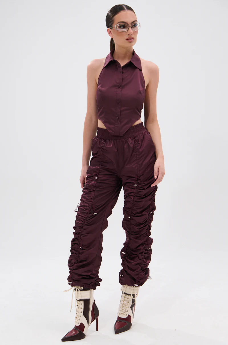 NO TIME FOR GAMES CROPPED HALTER TOP - Image 8