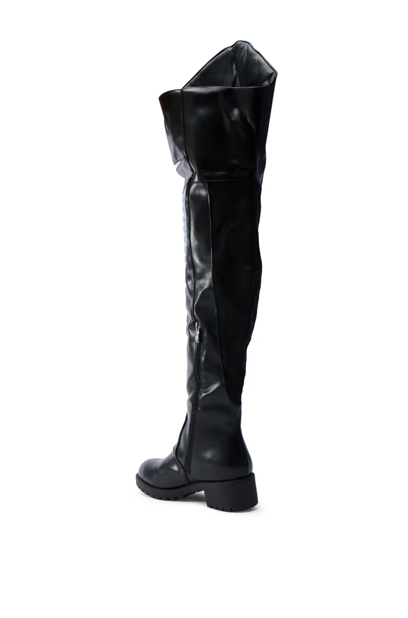 NORRIS BLUE AND BLACK FLAT BOOT - Image 6