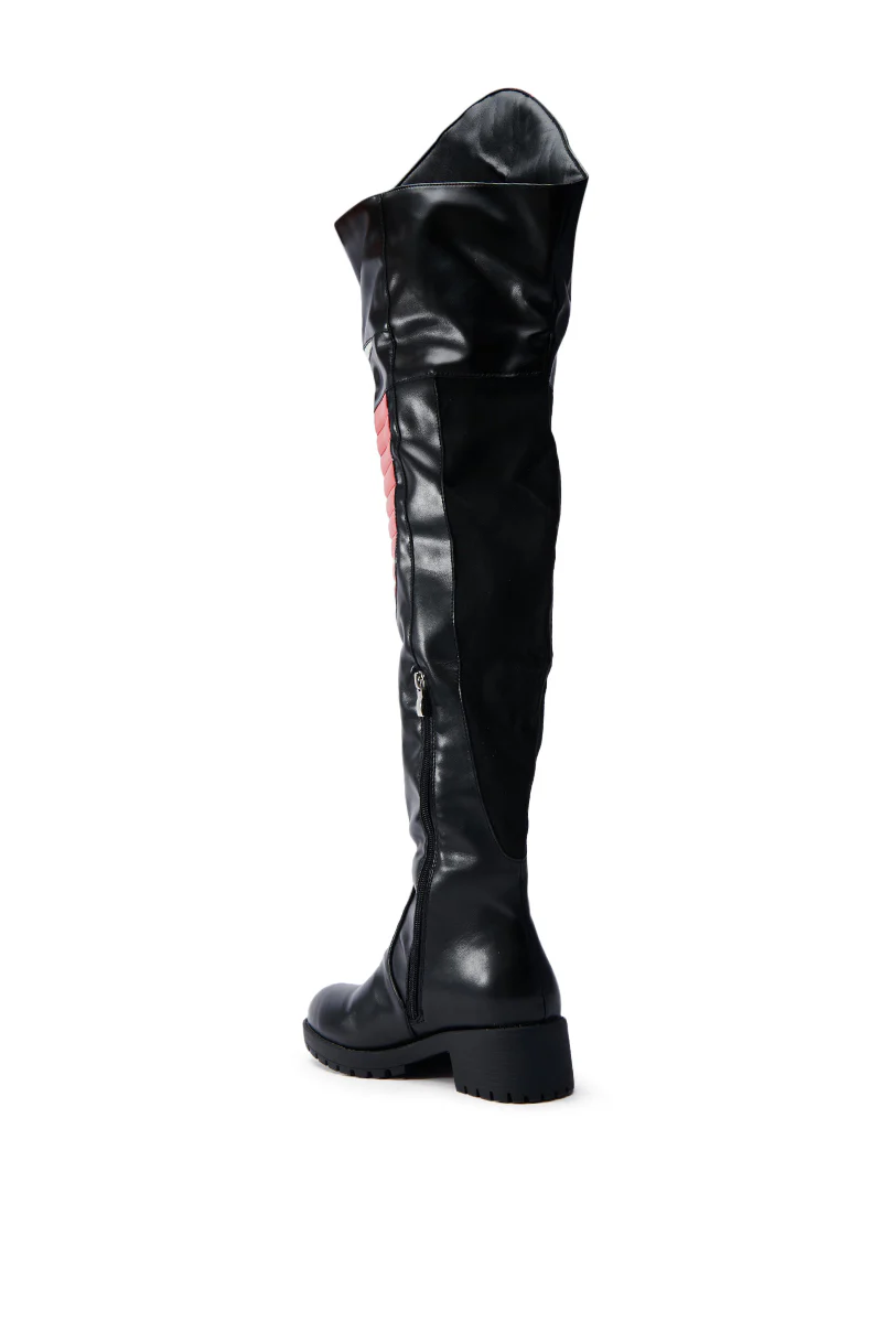 NORRIS RED AND BLACK FLAT BOOT - Image 5