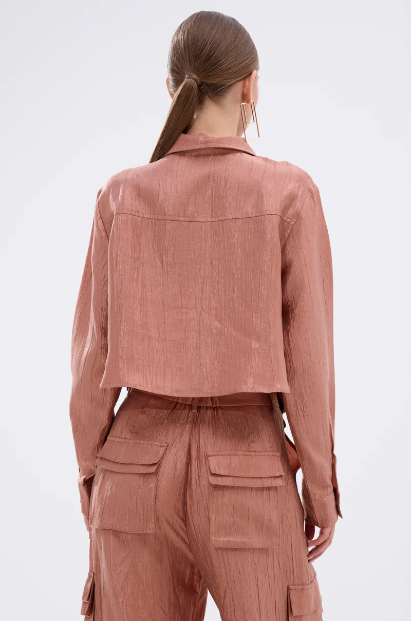 NOT ALONE BUTTON DOWN TOP - Image 5
