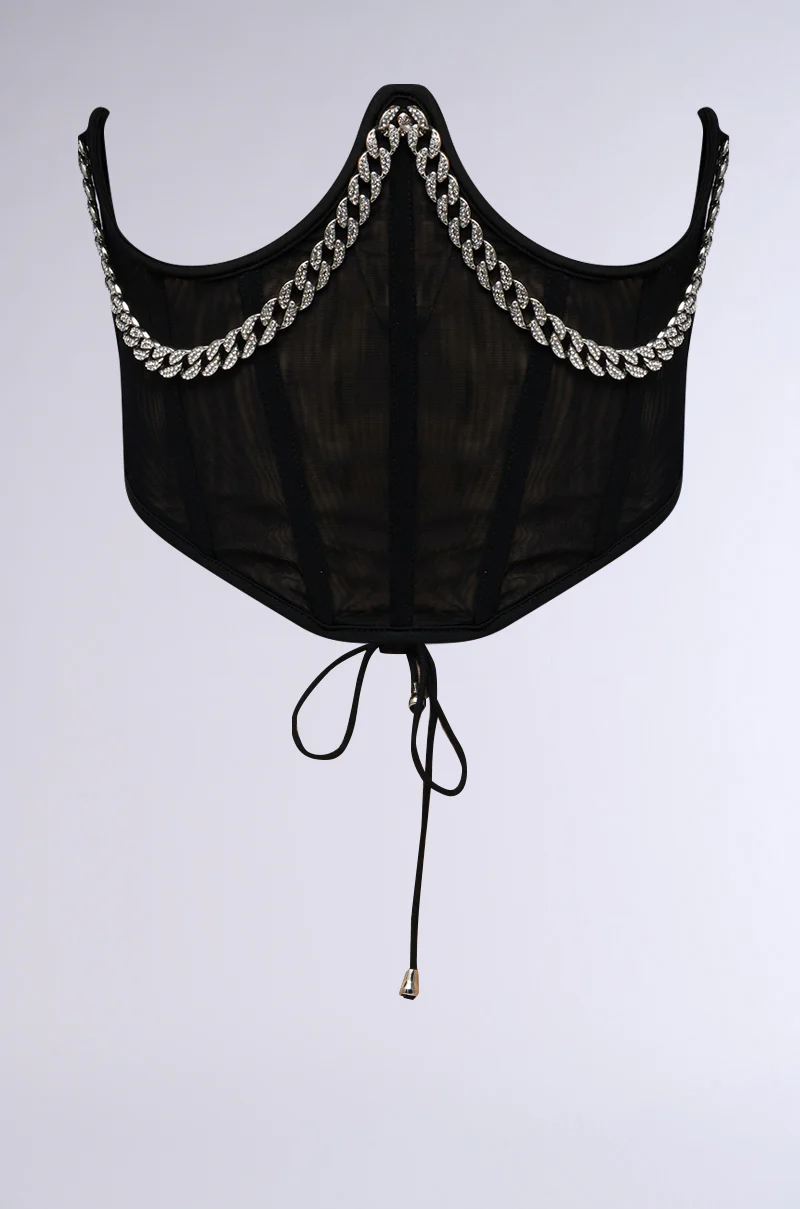 NOT BASIC CHAIN DETAIL CORSET BELT - Image 5